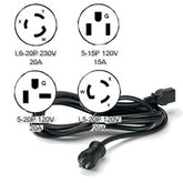 Leviton PCORD-F10 Power Cord - 15/20 Amp